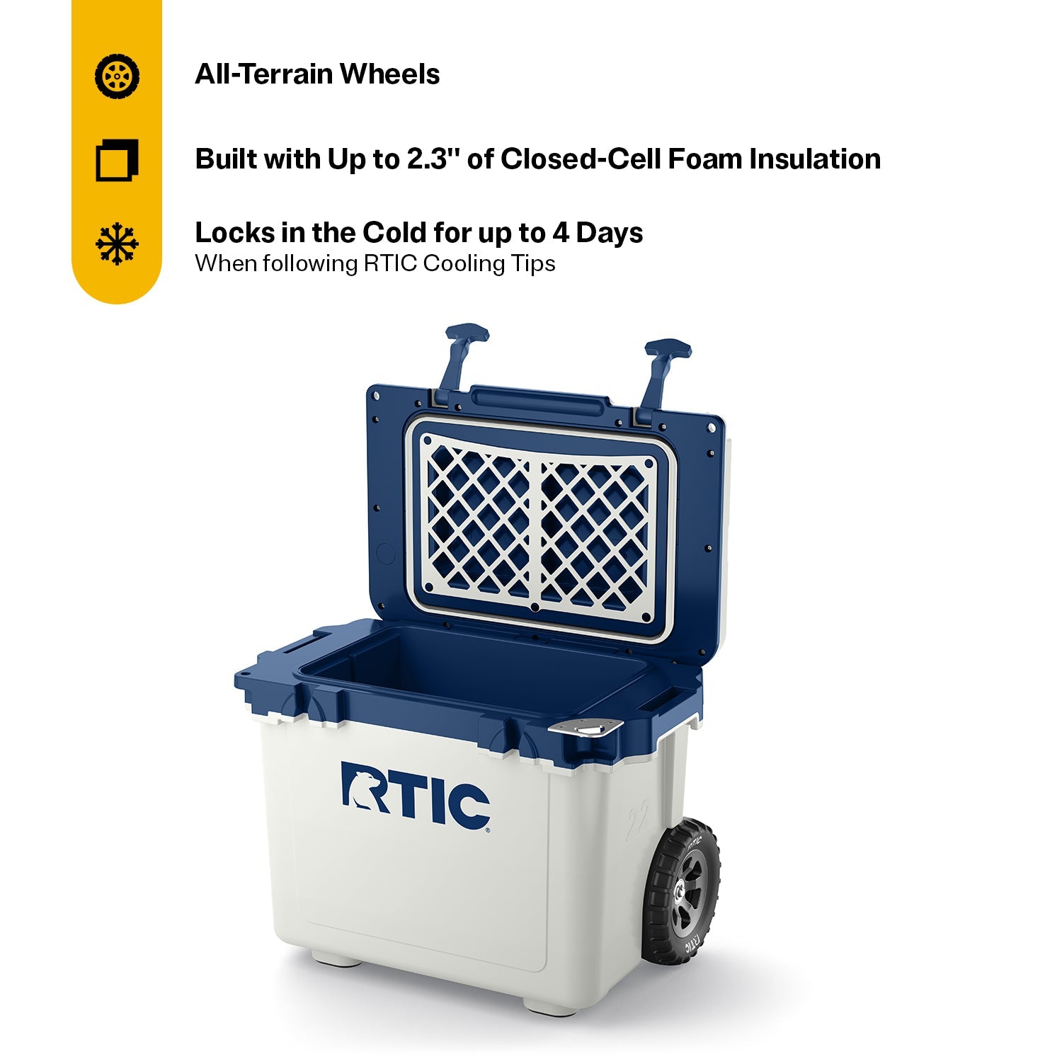 22 QT Ultra-Light Wheeled Cooler