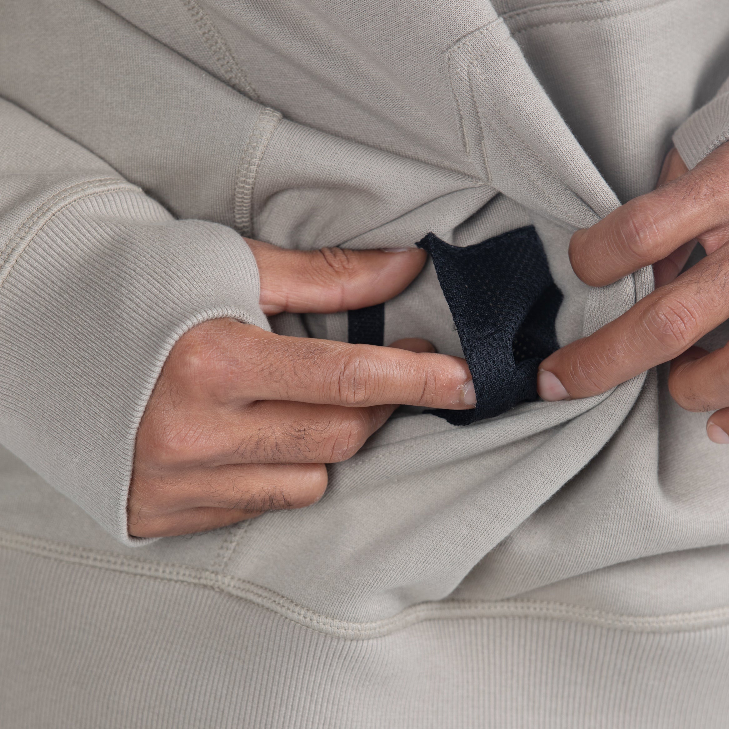 Water-Repellent Pullover Hoodie - Relaxed Fit